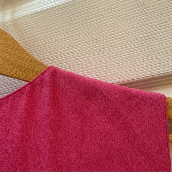 Red Valentino Pink Envers Sleeveless Crepe Ruffle Shift Dress EU 42 $1998 - Picture 8 of 12